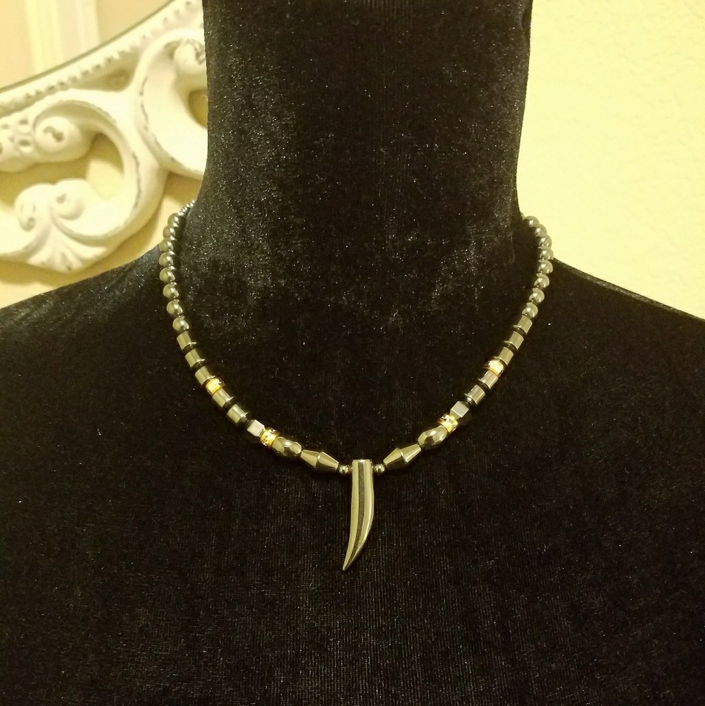 Vintage Silver Beaded Necklace